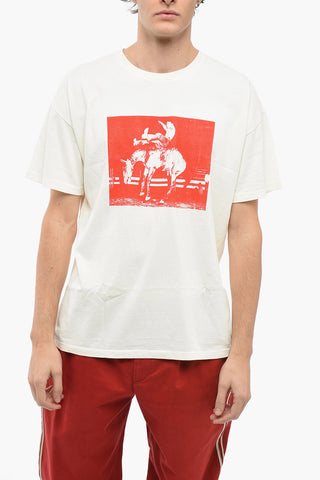 Maxi Printed Cotton Crew-Neck T-shirt