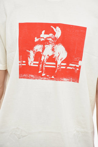 Maxi Printed Cotton Crew-Neck T-shirt