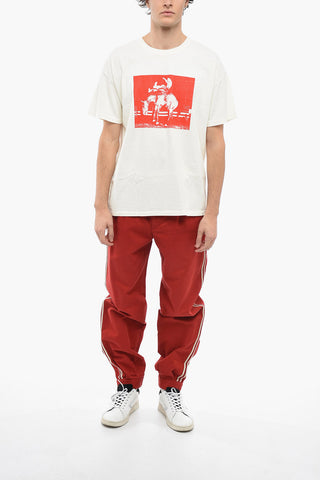 Maxi Printed Cotton Crew-Neck T-shirt