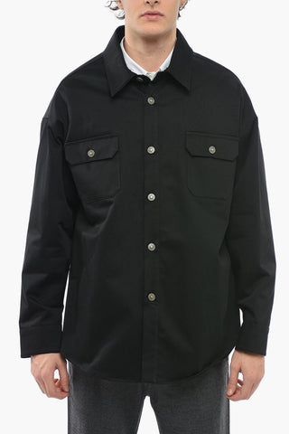 Cotton Overshirt with Buttoned Pockets