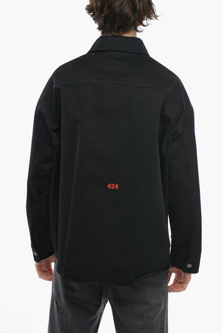 Cotton Overshirt with Buttoned Pockets
