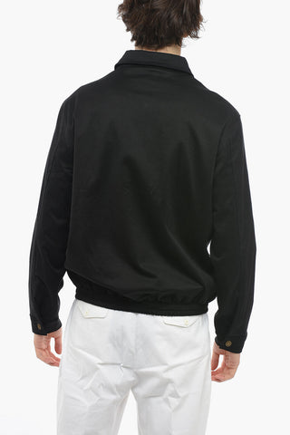 Solid Color Lightweight Jacket with Zip Closure