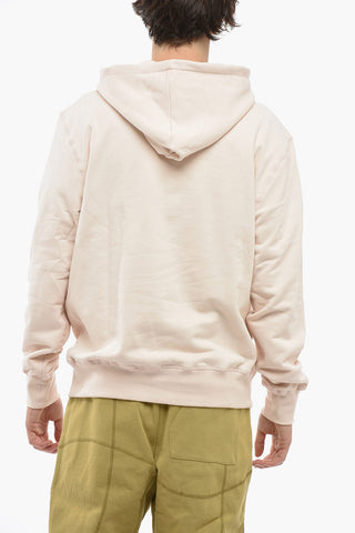 Hoodie Sweatshirt with Ton-sur-ton Logo Print