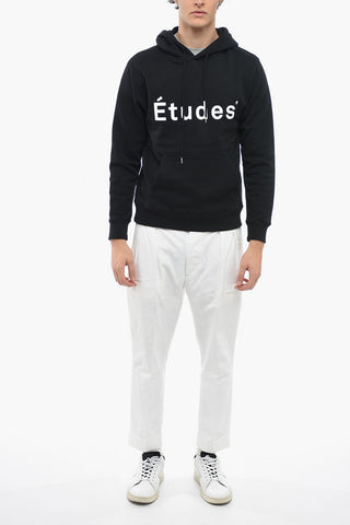Solid Color KLEIN Hoodie with Printed Contrasting Logo