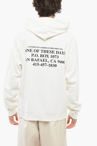 Brushed Cotton Hoodie with Contrasting Print