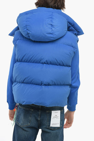 SEASONAL Sleeveless Down Jacket with Removable Hood