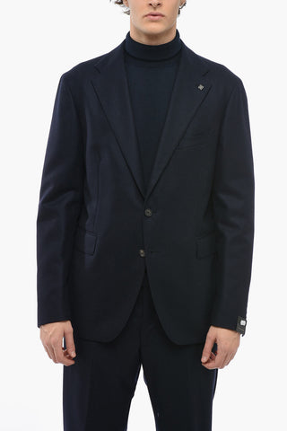 Slim Fit Virgin Wool Suit with Notch Lapel