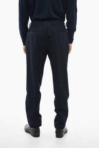 Slim Fit Virgin Wool Suit with Notch Lapel