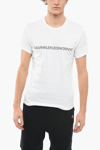 205W39NYC Printed Cotton Crew-Neck T-shirt