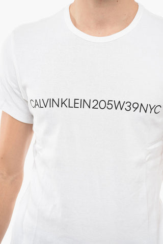 205W39NYC Printed Cotton Crew-Neck T-shirt
