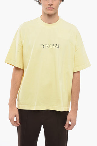 Oversized Cotton Crew-Neck T-shirt with Logo