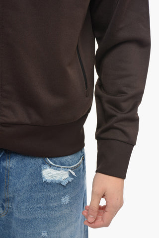 Felpa in Tinta Unita con Zip