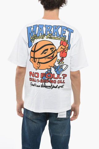 SMILEY Cotton  SPORTS COMMITTEE Crew-Neck T-shirt