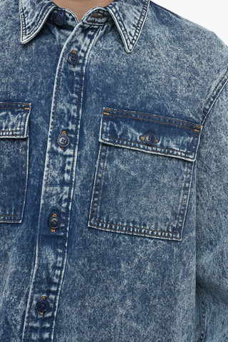 Camicia in Denim BASTIAN con Lavaggio Bleached