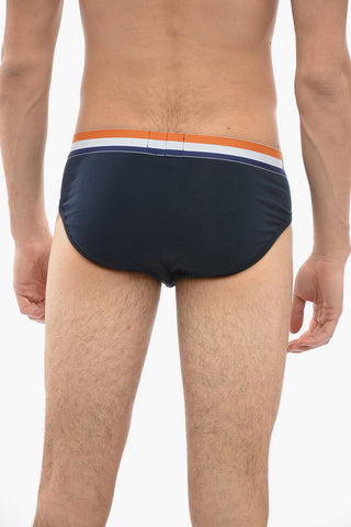 Logoed Waistband Stretch Cotton Briefs