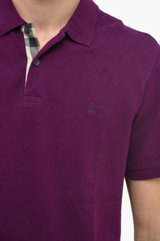 BRIT Polo in Cotone Piquet con Logo Ricamato
