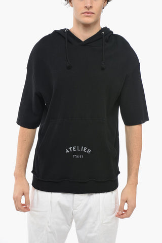 MM10 Honeycomb Cotton Short-sleeved Sweatshirt