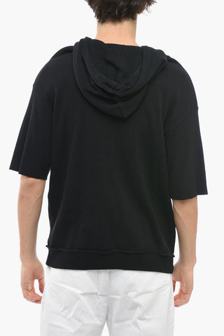 MM10 Honeycomb Cotton Short-sleeved Sweatshirt