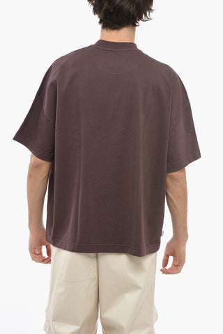Contrast Printed Cotton Crew-Neck T-shirt