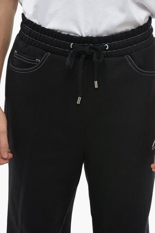 Joggers a Cavallo Basso con Cuciture a Contrasto