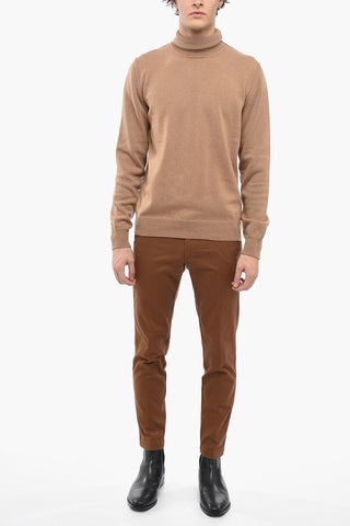 UNISEX MM4 Cashmere Turtleneck Sweater with Visible Stitching