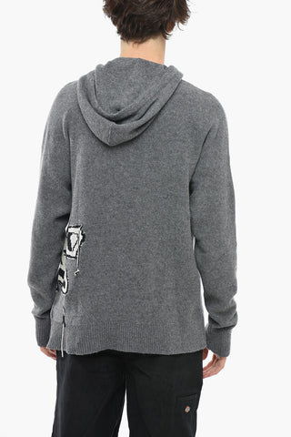 GRAFF CHUNKY Hoodie Sweatshirt with Intarsia