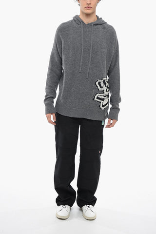 GRAFF CHUNKY Hoodie Sweatshirt with Intarsia