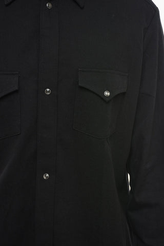 Snap Buttons Cotton Twill Overshirt