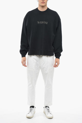 Lightweight Cotton Crew-Neck Sweatshirt