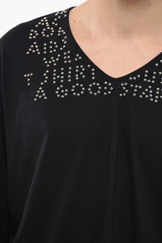 MM6 Long-sleeved T-shirt with Studs