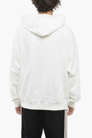 Maxi Frontal Printed cotton Hoodie