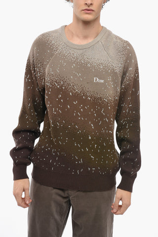 Degradé Motif Crew-neck Pullover