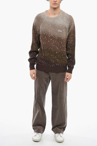 Degradé Motif Crew-neck Pullover
