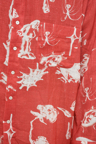 Patterned FOBIA Shirt with Breast Pocket