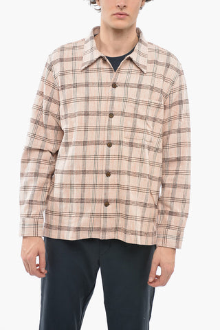Classic Collar Gingham Check Overshirt