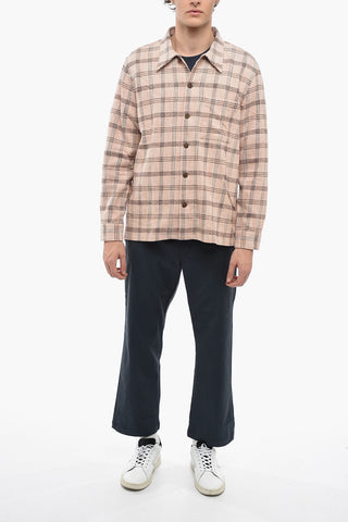 Classic Collar Gingham Check Overshirt
