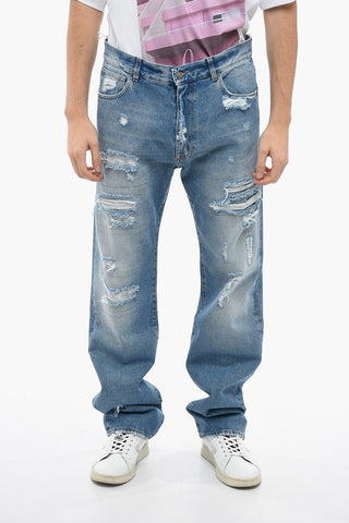 Vintage Effect Baggy Fit Jeans 23cm