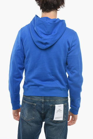 Cotton Hoodie Sweatshirt with Terry Patch