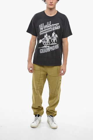 Maxi Printed Cotton Crew-Neck T-shirt