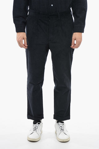 Pantaloni in Velluto a Coste a 1 Pince