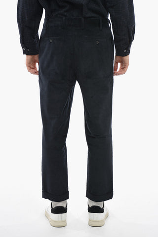 Pantaloni in Velluto a Coste a 1 Pince