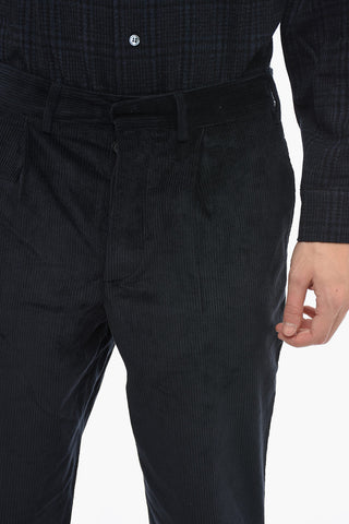 Pantaloni in Velluto a Coste a 1 Pince