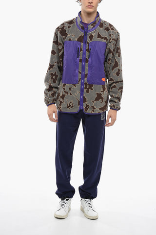 PUMA X PAM Mock Neck Camouflage Pile Sweatshirt with Zip