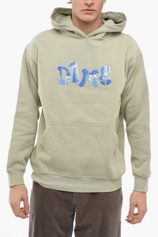 Fleece Cotton Hoodie with Embroidered Logo