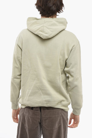 Fleece Cotton Hoodie with Embroidered Logo