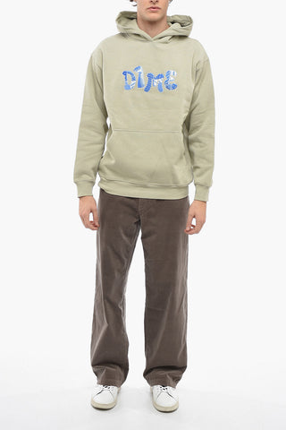 Fleece Cotton Hoodie with Embroidered Logo