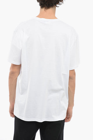 Crewneck T-shirt with Embroidered Logo