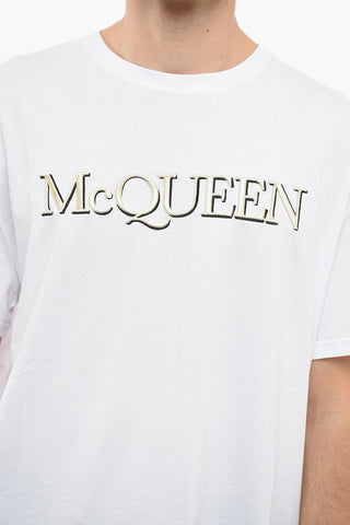 Crewneck T-shirt with Embroidered Logo