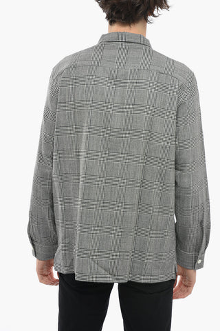 Classic Collar Virgin Wool Blend District Check Shirt