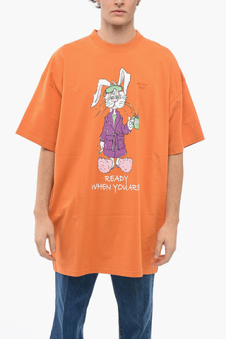T-shirt BUNNY Oversized con Stampa Grafica